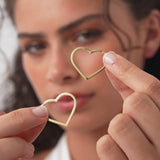 14K Heart Hoop Earrings Ferkos Fine Jewelry