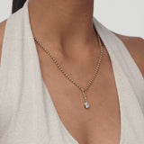 2 CTW 14K Vintage Inspired Oval Shape Lab Grown Diamond Charm - Mabel Ferkos Fine Jewelry