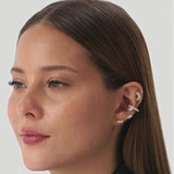 14K Gold Pear Lab Grown Diamond Cluster Flat Back Stud – 0.50 CTW Ferkos Fine Jewelry