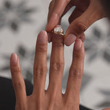 1.50ctw 14k Oval Shaped LabGrown Diamond Bypass Engagement Ring - Bianca Ferkos Fine Jewelry