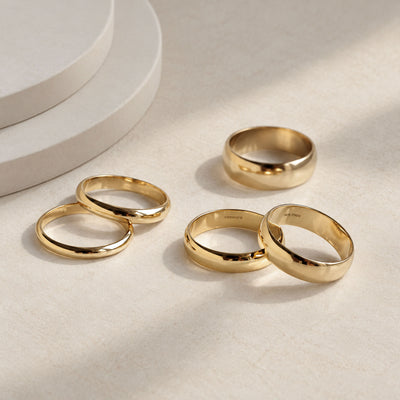 14K Gold Wedding Bands Collection