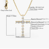 14K Baguette Diamond Cross  Ferkos Fine Jewelry