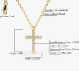 Diamond Cross Pendant Pavé Set, 14K Yellow Gold – Fortunoff Fine