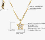14K Gold Diamond Star Charm Necklace  Ferkos Fine Jewelry