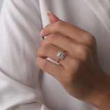 14k Unique Baguette Diamond Statement Ring