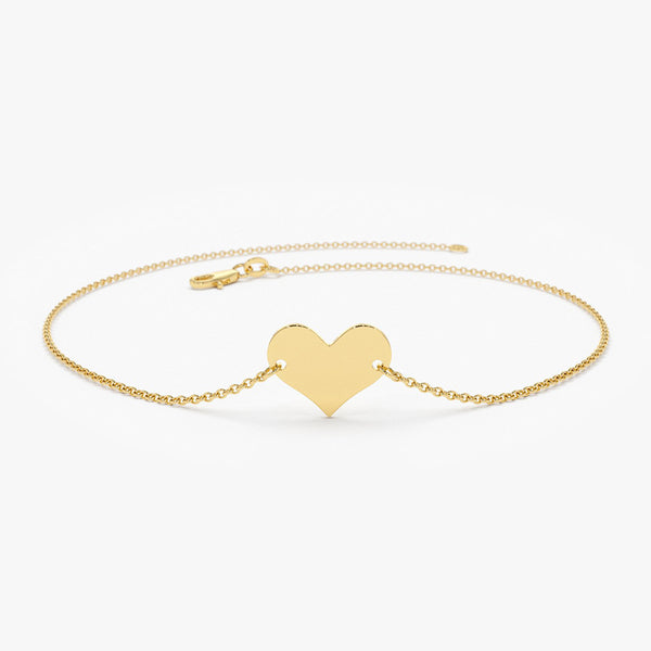 Buy Pipa Bella by Nykaa Fashion Gold Heart Multicolor M Initial Bracelet  Online