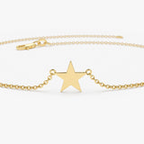 14K Gold Lucky Star Charm Bracelet  Ferkos Fine Jewelry