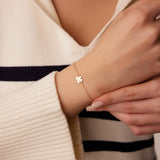 14K Gold Four Leaf Clover Charm Bracelet  Ferkos Fine Jewelry