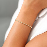 14k 2.5MM Beaded Bracelet  Ferkos Fine Jewelry