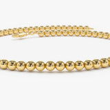 14k 2.5MM Beaded Bracelet  Ferkos Fine Jewelry