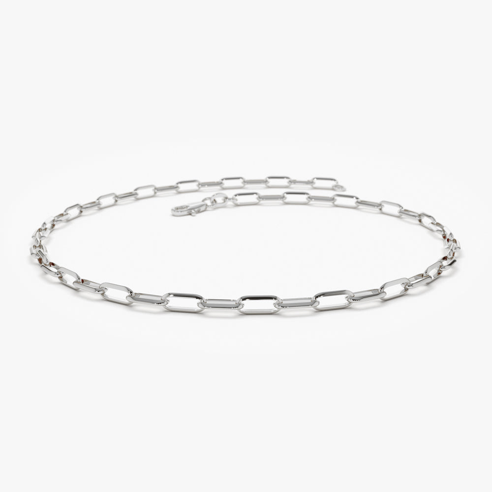 Chunky Sterling Silver Circles Link Bracelet - Reveka Rose