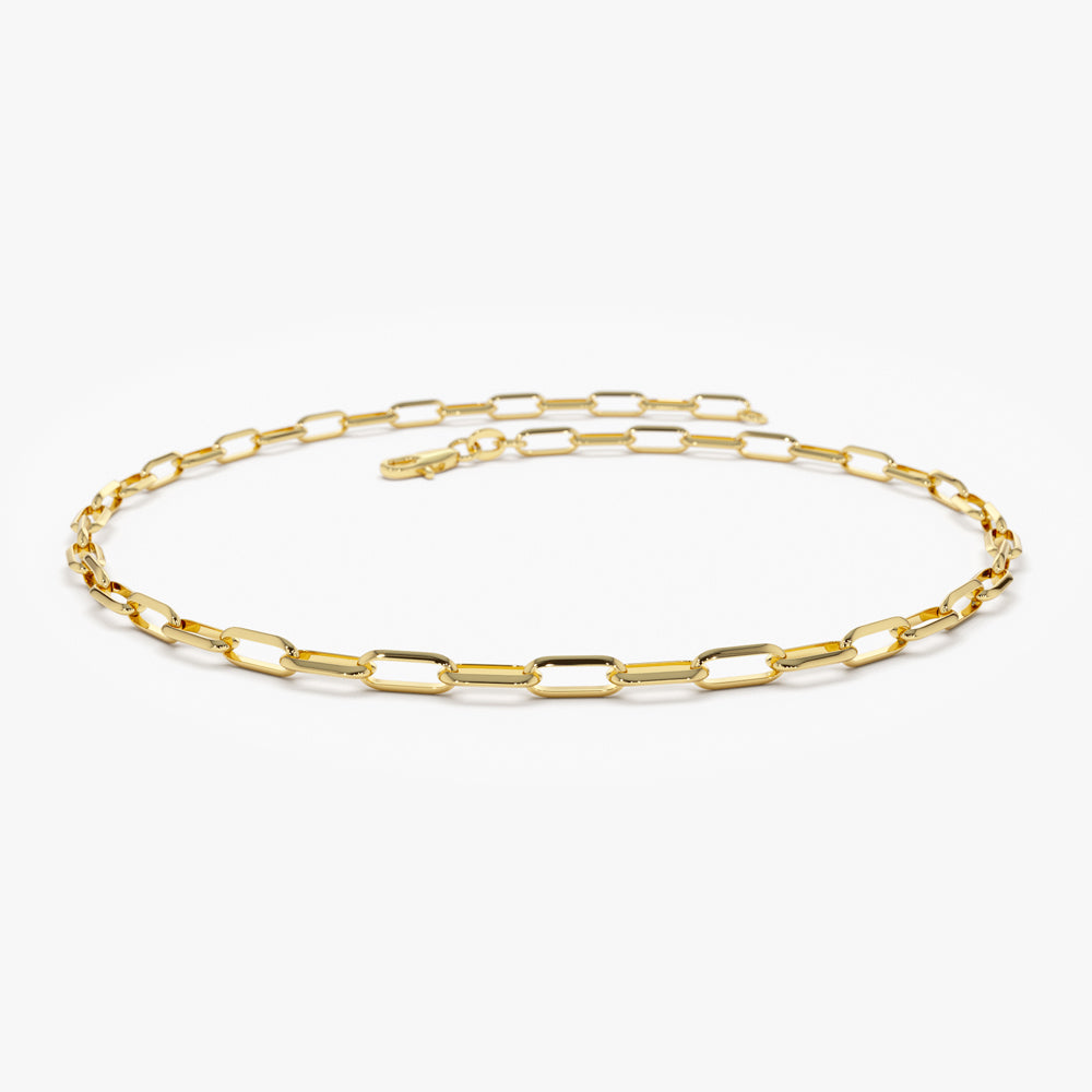 Big Diamond Link Toggle Bracelet in Gold