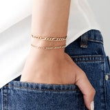 14k Gold Figaro Chain Bracelet  Ferkos Fine Jewelry
