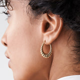 14k Gold Bold Twisted Women's Earrings  Ferkos Fine Jewelry