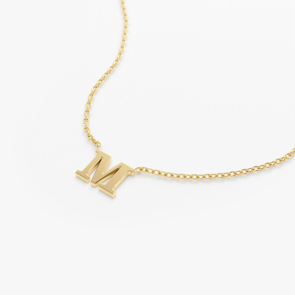 14K Gold Initial Necklace – Ferkos Fine Jewelry