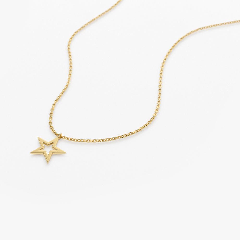 14k gold online star pendant