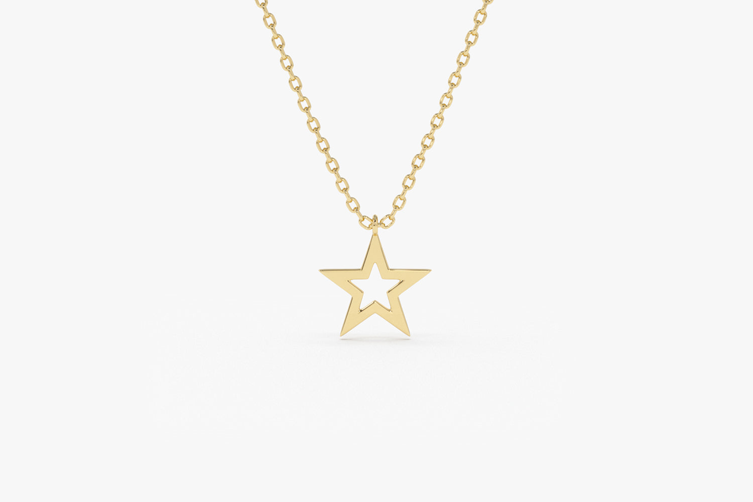 14k Star Necklace 14K Gold Ferkos Fine Jewelry