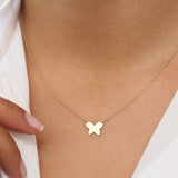 14k Butterfly Necklace  Ferkos Fine Jewelry