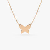 14k Butterfly Necklace 14K Rose Gold Ferkos Fine Jewelry