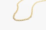 14k 3.5 MM Mariner Chain Link Necklace  Ferkos Fine Jewelry
