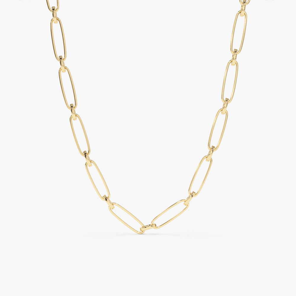 14k Oval Link Chain Necklace – Ferkos Fine Jewelry