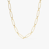 14k Oval Link Chain Necklace 14K Gold Ferkos Fine Jewelry