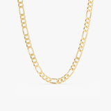 14k Gold 3MM Figaro Chain Necklace 14 Inches Ferkos Fine Jewelry