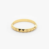 14K Gold Spike Pyramid Eternity Ring  Ferkos Fine Jewelry