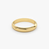 14k 3MM Classic Dome Unisex Wedding Ring  Ferkos Fine Jewelry