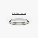 Platinum 2MM Dome Wedding Band 3 Ferkos Fine Jewelry