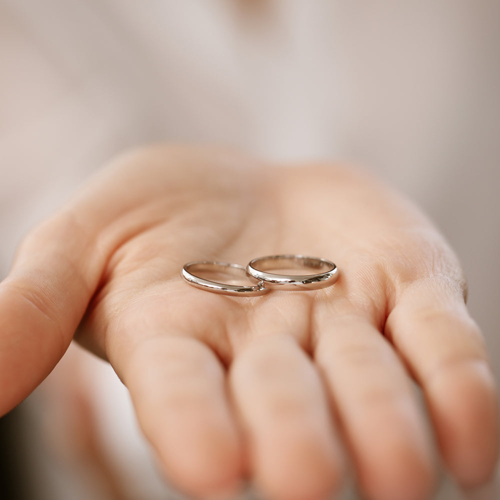 Platinum 2MM Dome Wedding Band  Ferkos Fine Jewelry