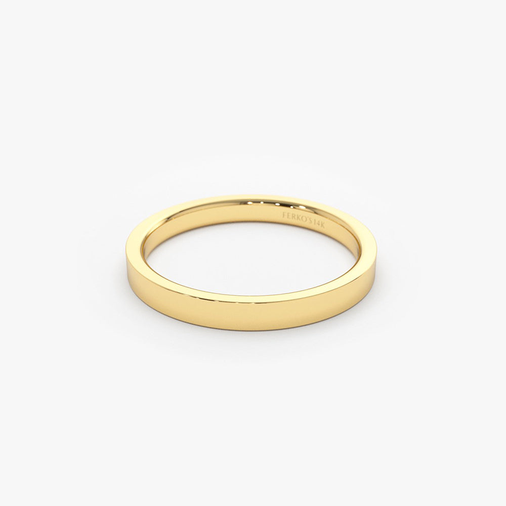 Plain Gold Ring Daily Wear Forming Design 2 Gram Jewelry FR1357