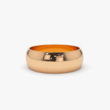 14k Classic 6MM Dome Wedding Ring 14K Rose Gold Ferkos Fine Jewelry