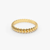 14K 3MM Twisted Rope Ring  Ferkos Fine Jewelry
