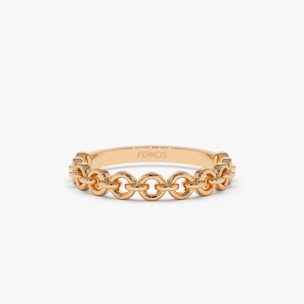 14K Gold Stackable Dainty Ring – FERKOS FJ
