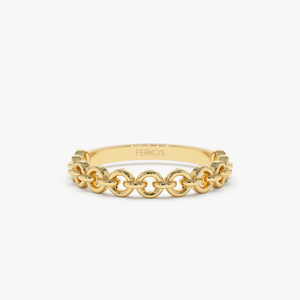 14K Gold Stackable Dainty Ring 14K Gold Ferkos Fine Jewelry