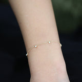 14K Gold Diamond by The Yard Dangling Solitaire Bracelet  Ferkos Fine Jewelry