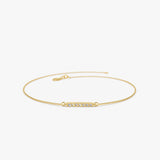 14k Diamond Bar Bracelet 14K Gold Ferkos Fine Jewelry