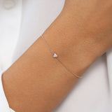 14K Gold Three Diamond Floating Bracelet  Ferkos Fine Jewelry