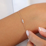 14K Gold Baguette and Round Diamond Mix Bracelet  Ferkos Fine Jewelry