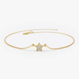 14k Diamond Star Charm Bracelet 14K Gold Ferkos Fine Jewelry