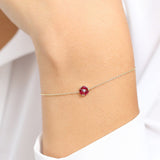 14K Gold Marquise Ruby Cluster Bracelet  Ferkos Fine Jewelry