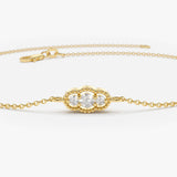 14K Gold Art Deco Chain Bracelet  Ferkos Fine Jewelry
