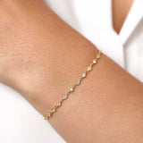 14K Art Deco Diamond Milgrain Bracelet  Ferkos Fine Jewelry