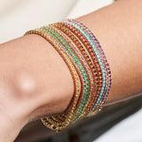 14k Prong Setting Sapphire Tennis Bracelet  Ferkos Fine Jewelry