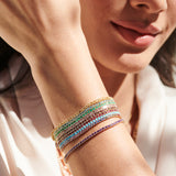 14k Prong Setting Turquoise Tennis Bracelet  Ferkos Fine Jewelry