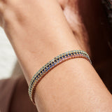 14k Prong Setting Sapphire Tennis Bracelet  Ferkos Fine Jewelry