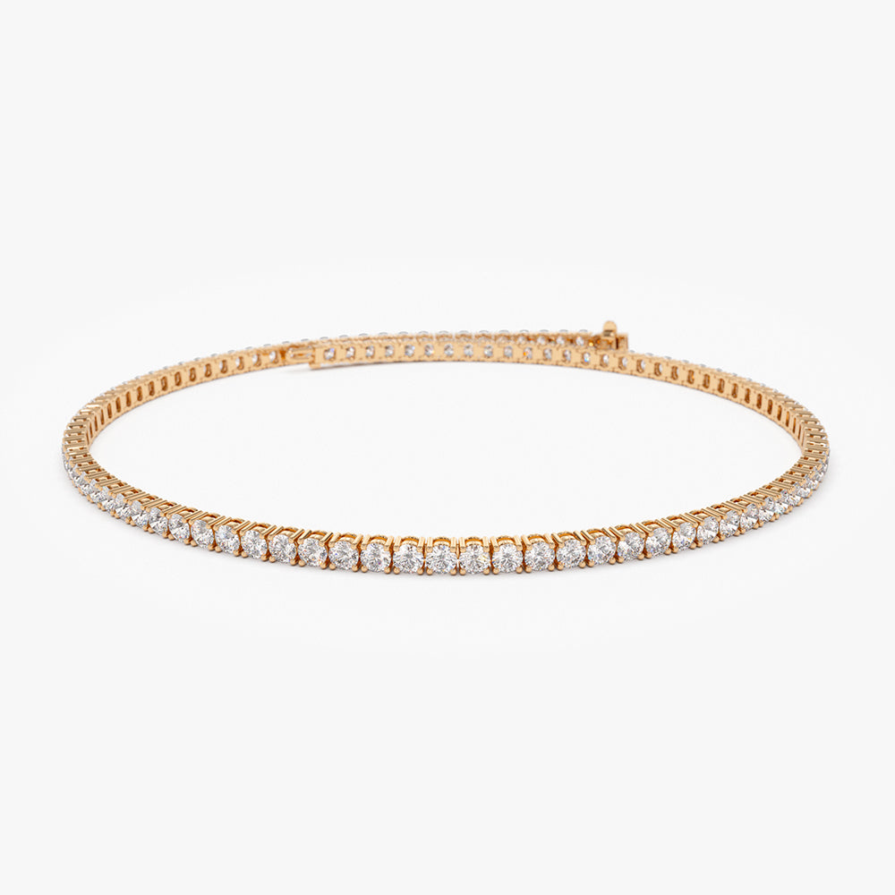 14K Rose Gold Diamond Tennis Bracelet 2.20 ctw 14K Rose Gold Ferkos Fine Jewelry