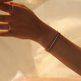 14k Prong Setting Diamond and Ruby Tennis Bracelet  Ferkos Fine Jewelry