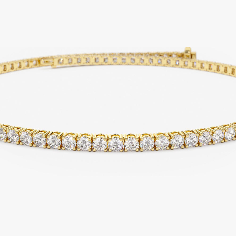 14K Rose Gold Diamond Tennis Bracelet 2.20 ctw Ferkos Fine Jewelry